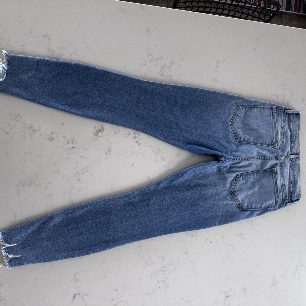 frame denim jeans women Le High Skinny Sz 27 Light Wash - Picture 6 of 10